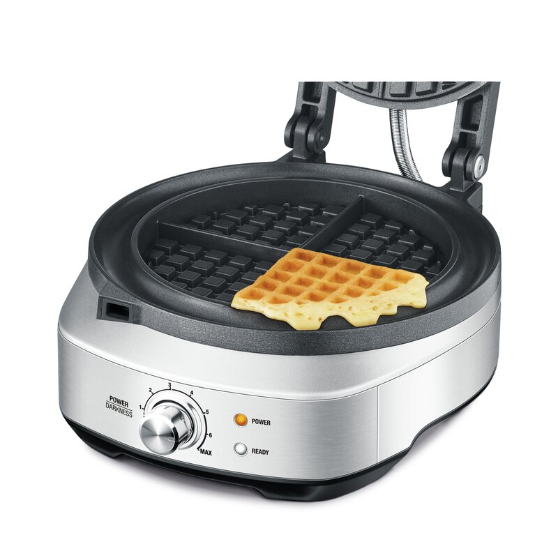 Breville No Mess Classic Round Waffle Maker And Reviews Wayfair